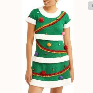 Women’s ugly Christmas sweater dress XL